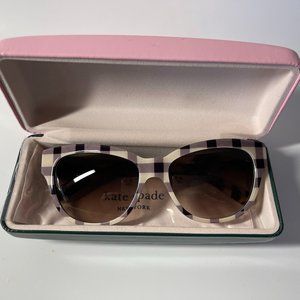 Kate Spade New York Plaid Aisha Sunglasses w/case